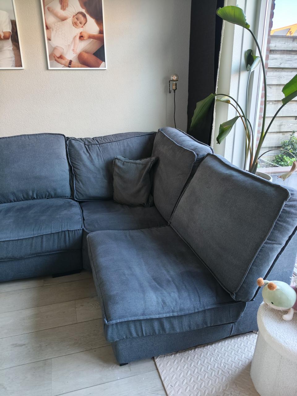 Mooie hoekbank antraciet