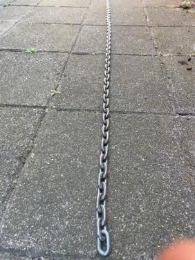 RVS ketting 6 meter lang