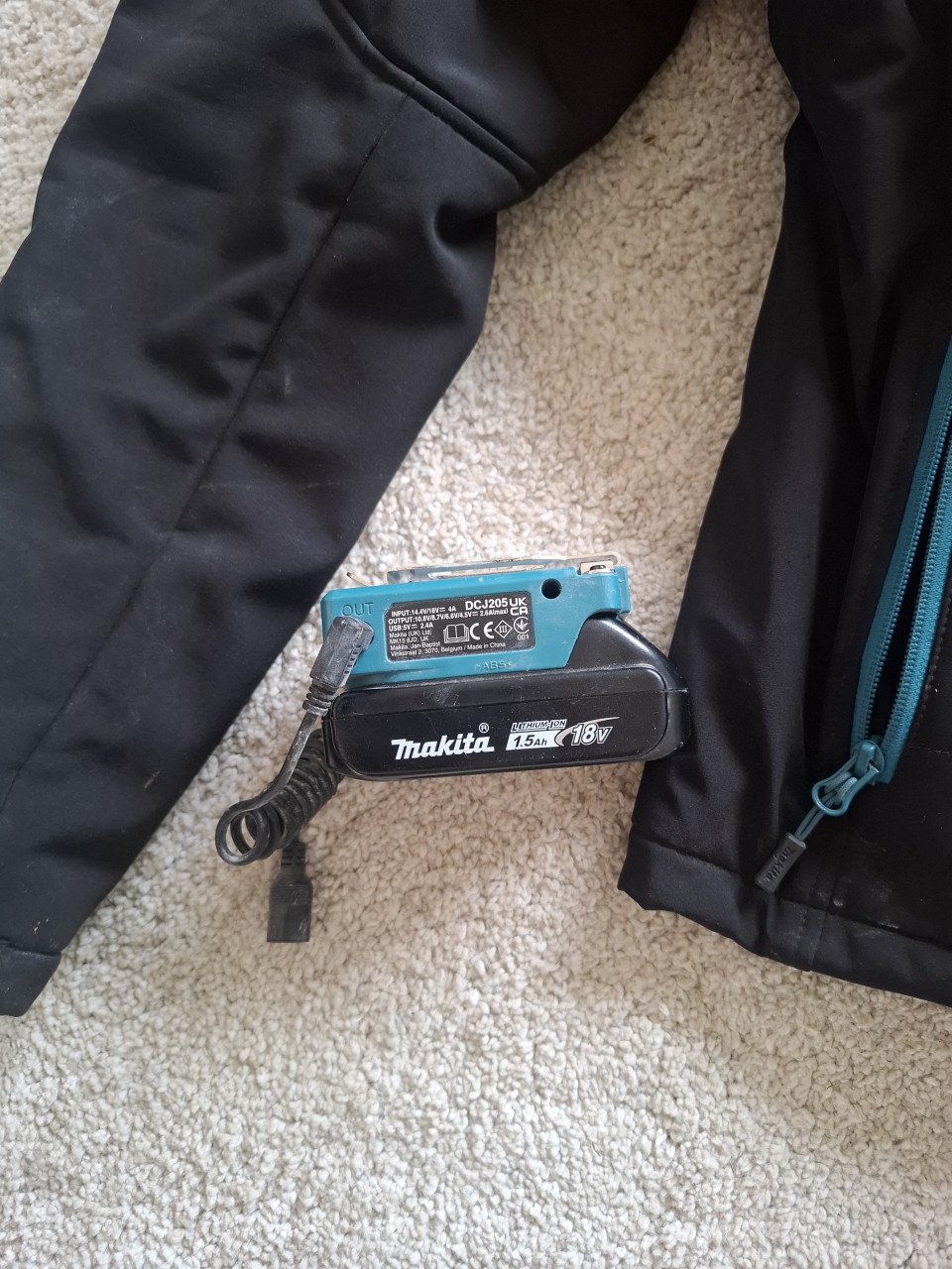 Verwarmde makita jas Maat M