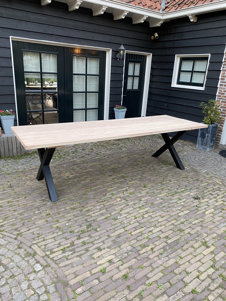 Douglas houten tuintafel & bankje