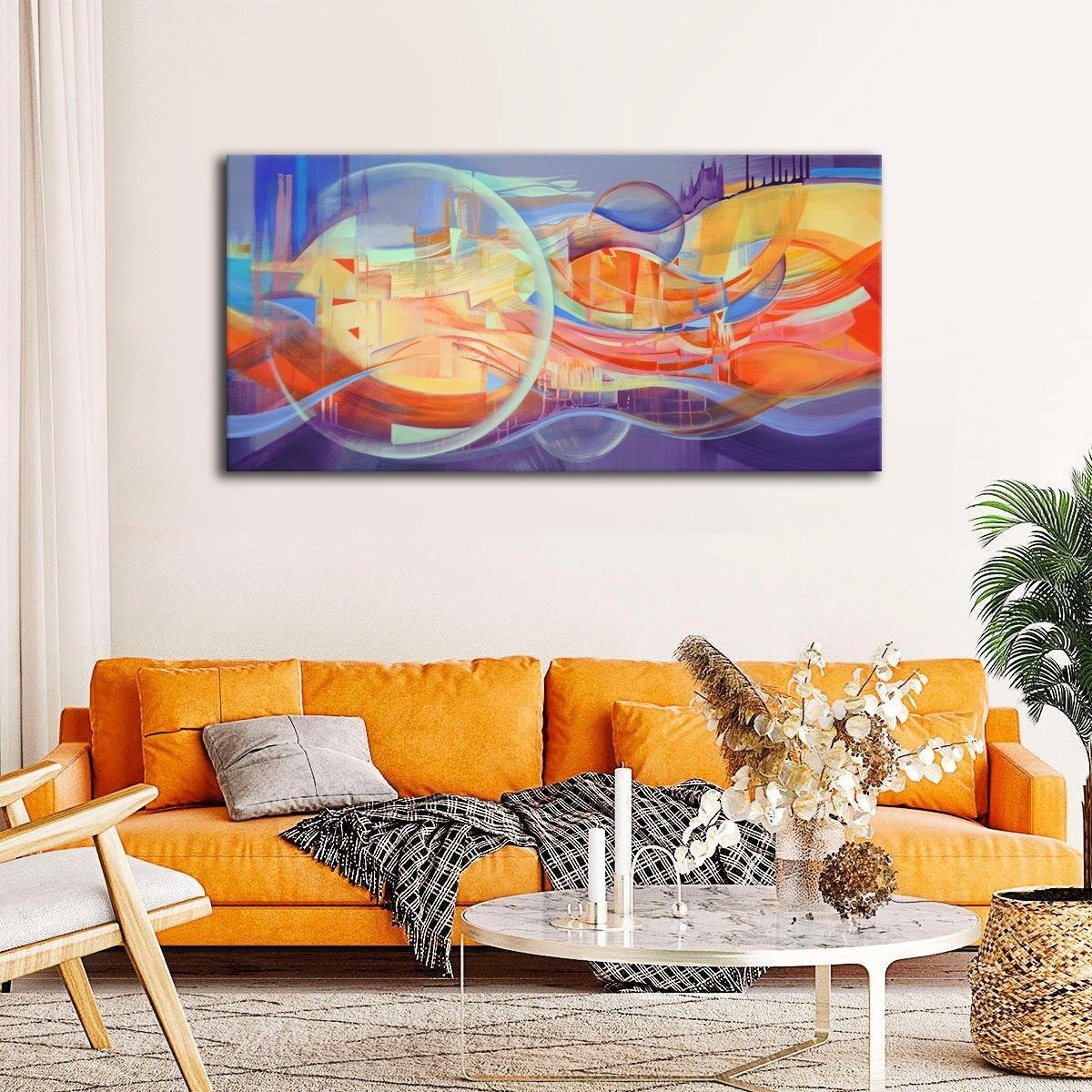 " Day & Night"  prachtig Acrylschilderij van Galya Bukova (Bulgarije)