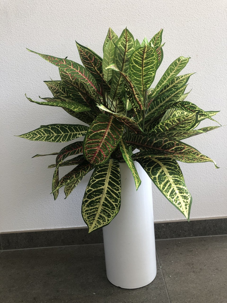 Zijden kunstplant met bloempot