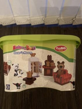 PlayBigg Blokkenset Masha en de Beer - Beers woonkamer