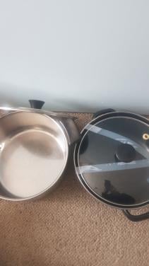 Partij kook en bakpannen