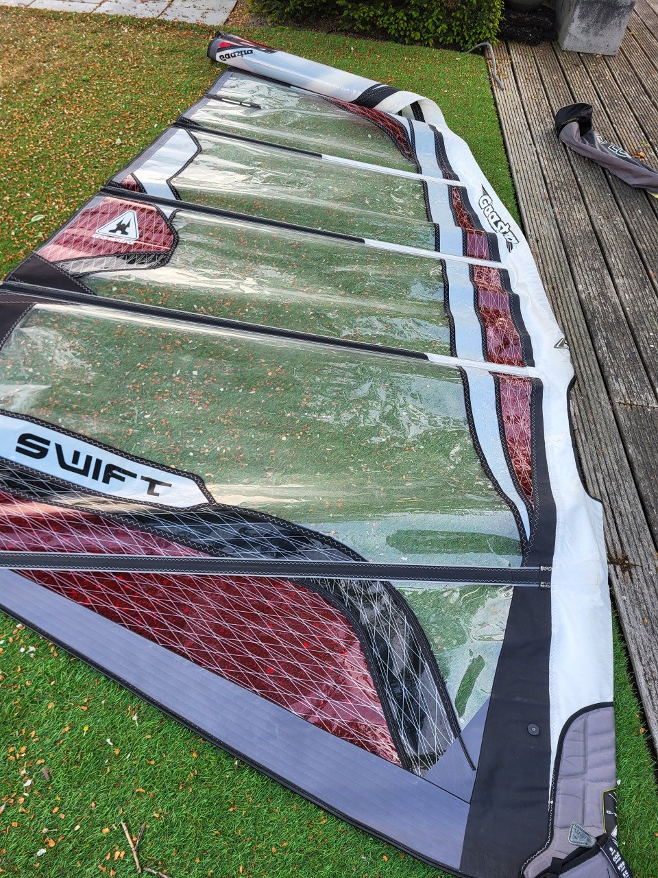 Windsurfboards en zeilen