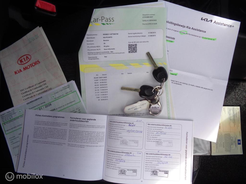 Kia Picanto 1.0 cvvt ecoline/airco/stuurbekr/5 deurs/cv/nette auto