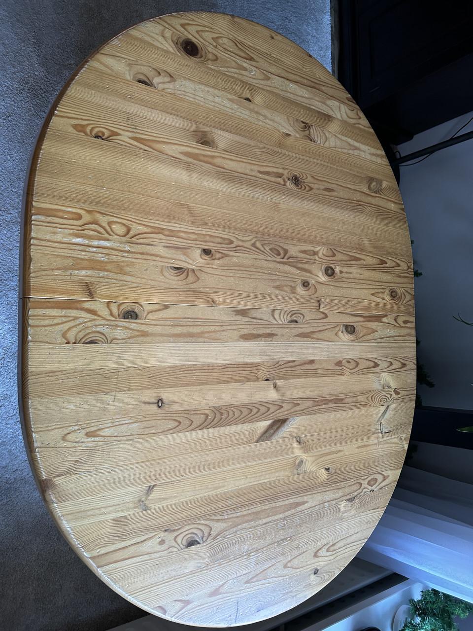 Massief grenen eettafel