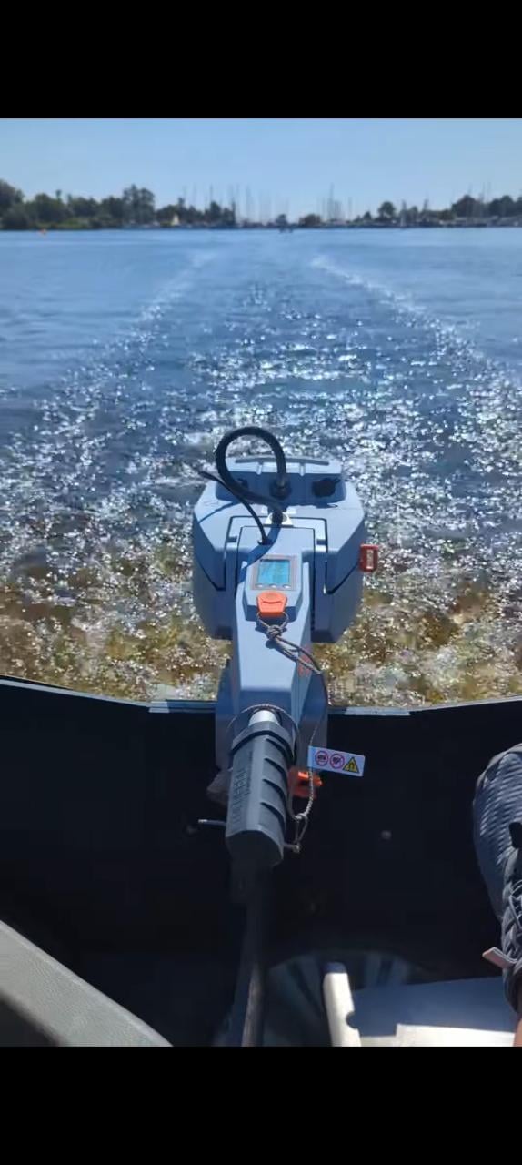 Portabote met Torqeedo buitenboordmotor