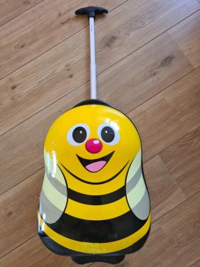 Super leuke hardcase reiskoffer voor kinderen met een vrolijk bijenontwerp,