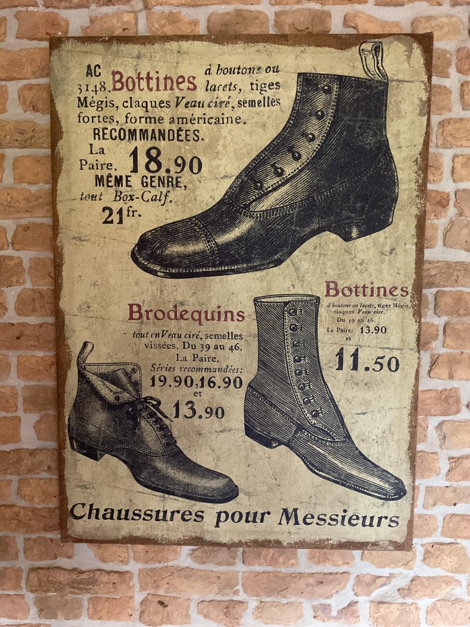 Schoenen reclamebord ( Frankrijk )