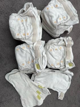 16x Hu-Da wasbare luiers + 4 hennep inleggers