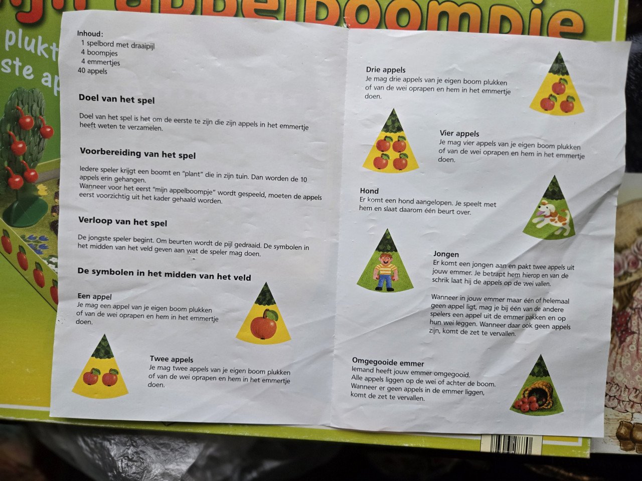 Spel: Mijn appelboompje >4jaar 2-4 spelers