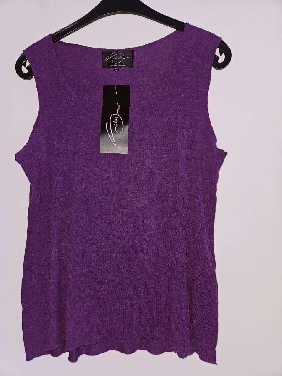 SÀBETH: Nieuw 3-delig set teer gebreid in bruin maat 46