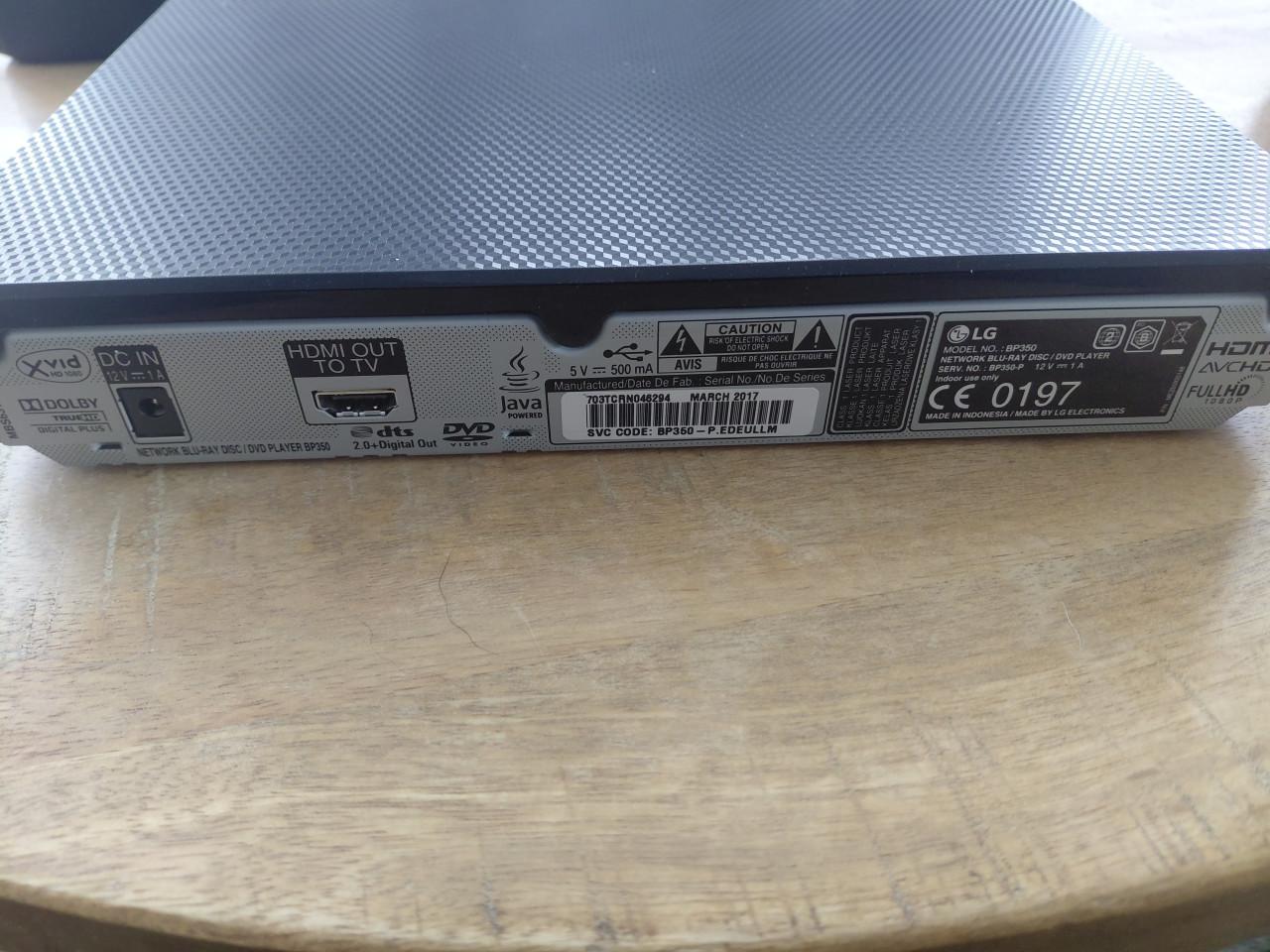 Blu ray speler lg