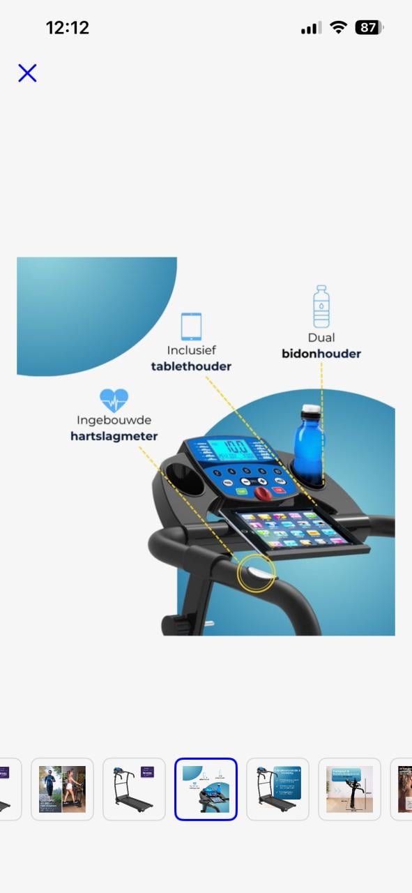 Loopband in nieuwstaat