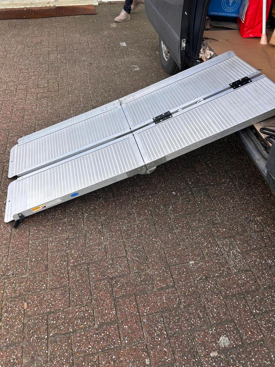 Oprijplaat opklapbaar aluminium
