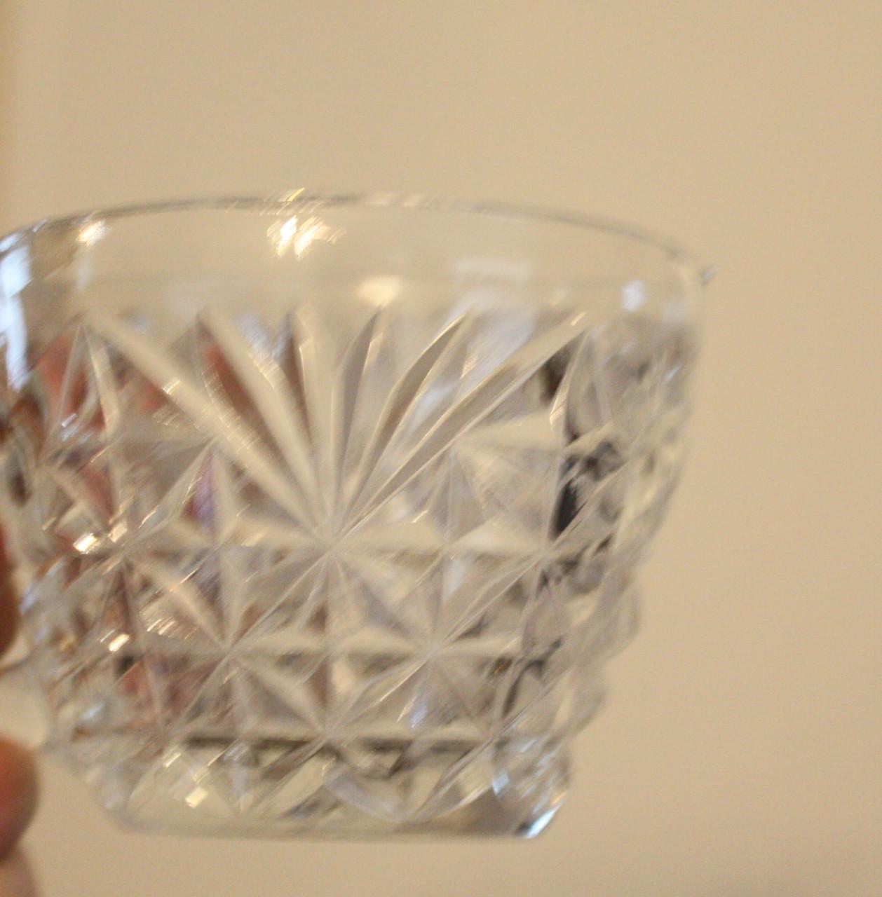 Set van 8 glazen kopjes