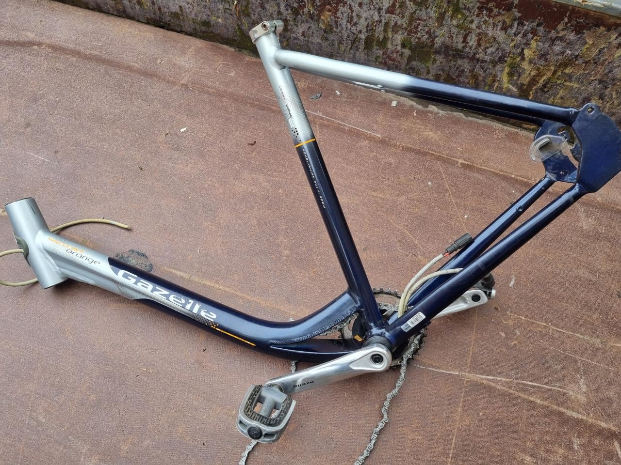 Frame met trappers Gazelle Innergy 28 inch
