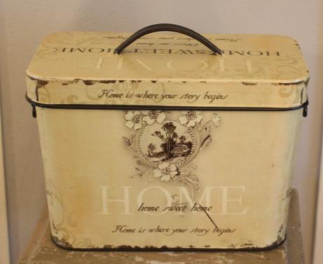 Brocante blikken doos