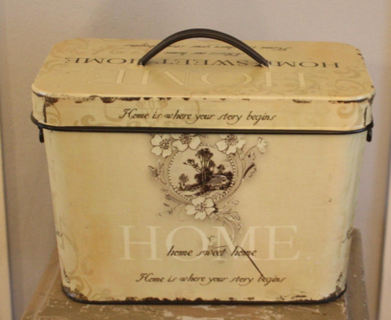 Brocante blikken doos