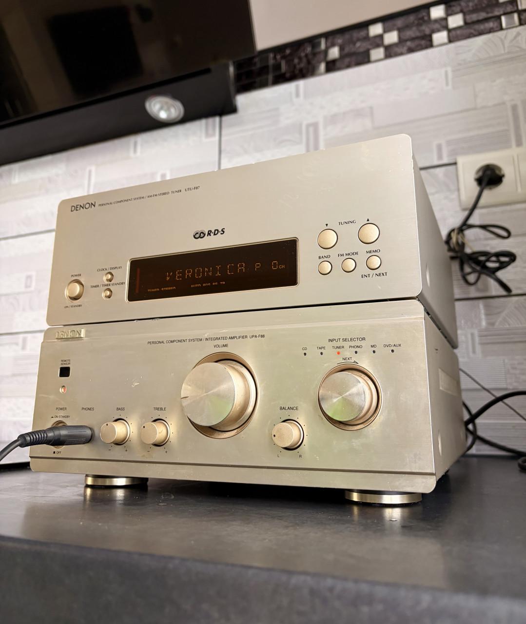 Denon HiFi Stereo Versterker + RDS Tuner – Werkend