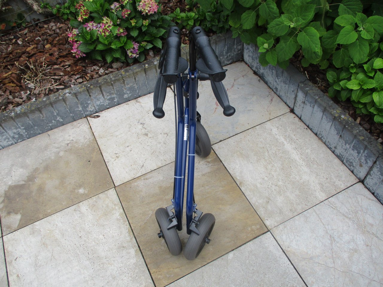 Zgan opvouwbare 3wiel rollator met mand en dienblad