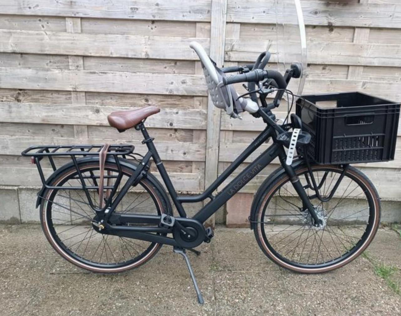 BSP La Dolce Vita N7 - 57cm onyx black mat zgan moederfiets!