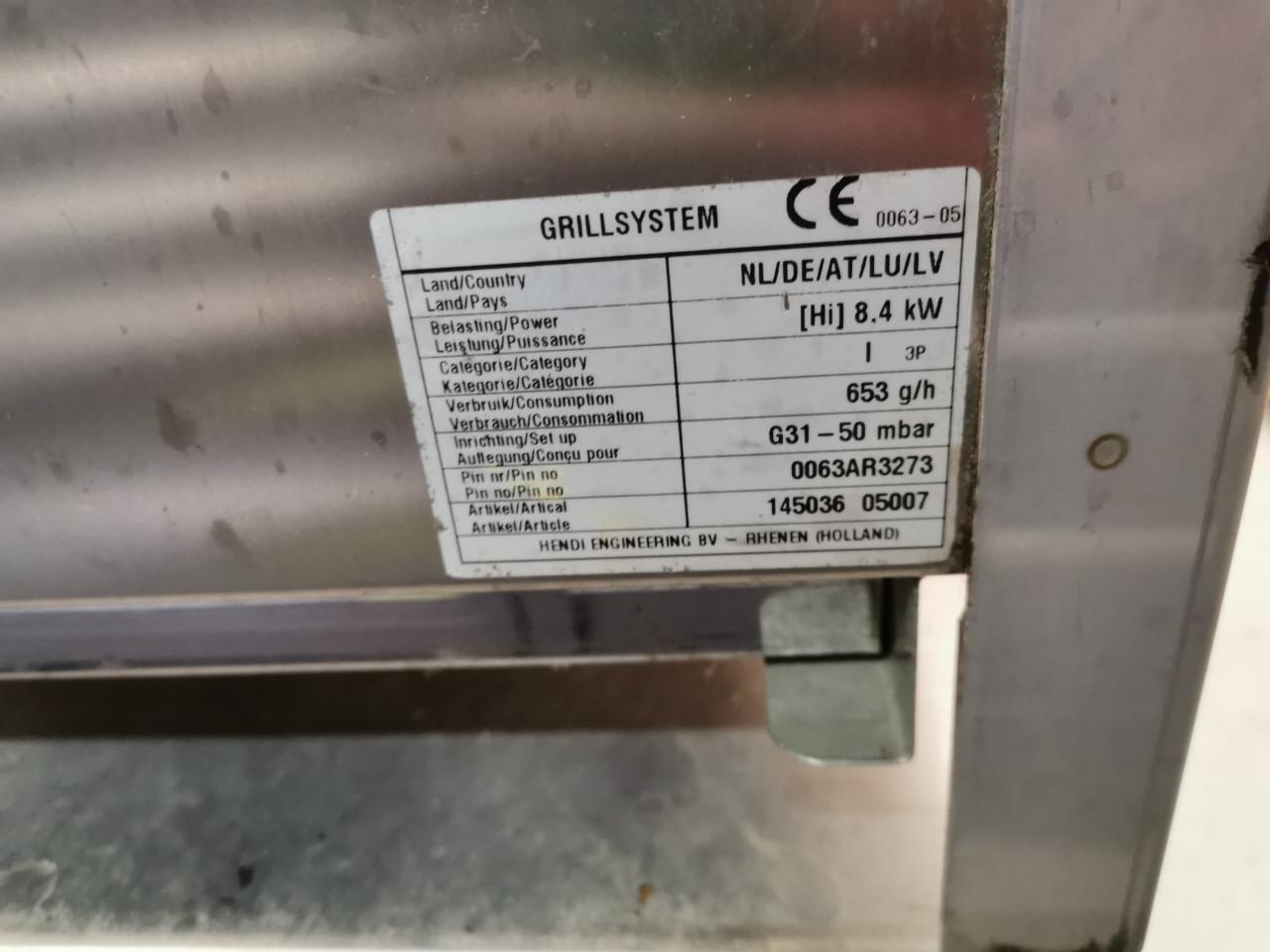Hendi RVS gasbarbecue