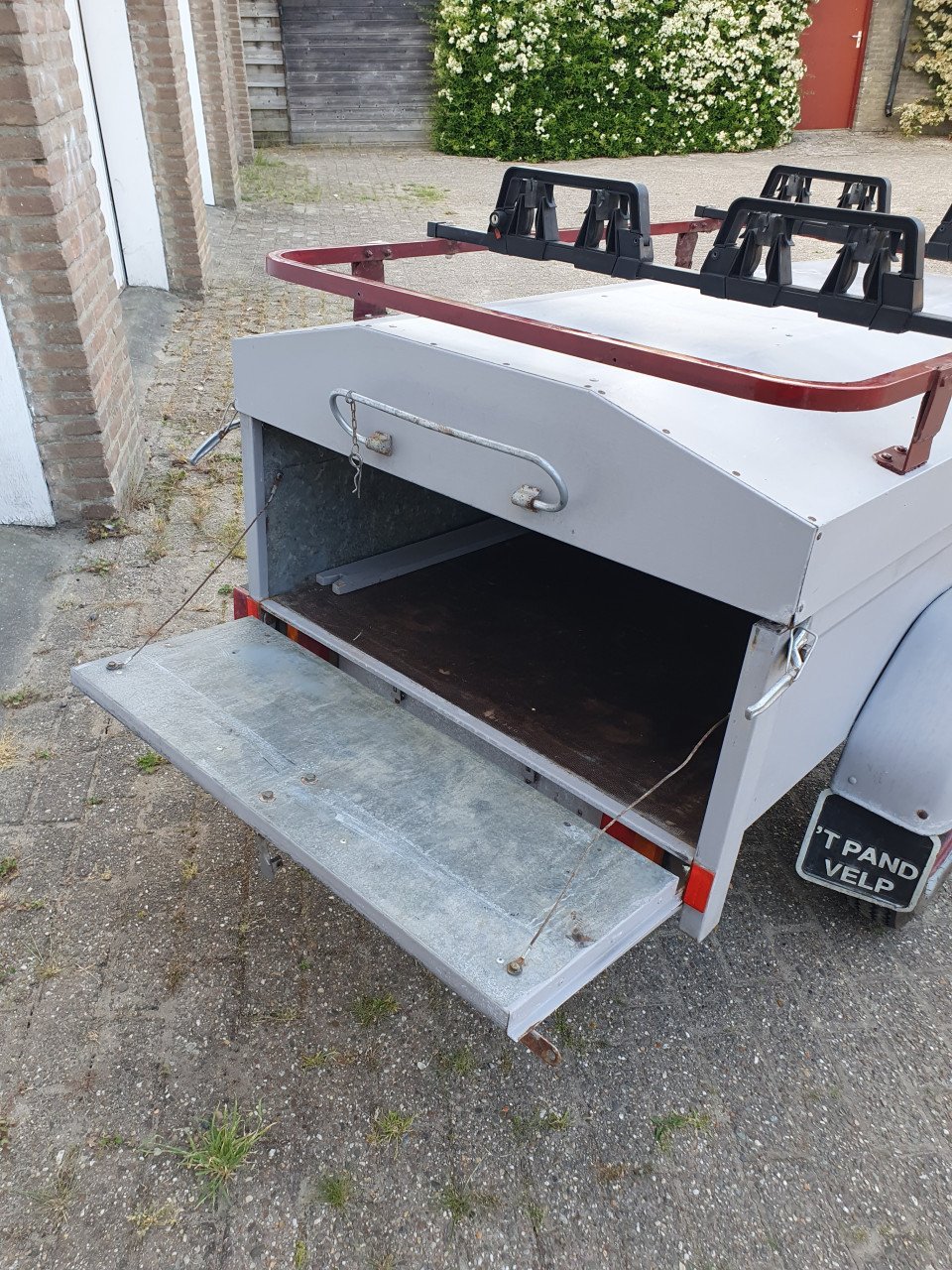 Bagagewagen aanhanger met deksel afsluitbaar