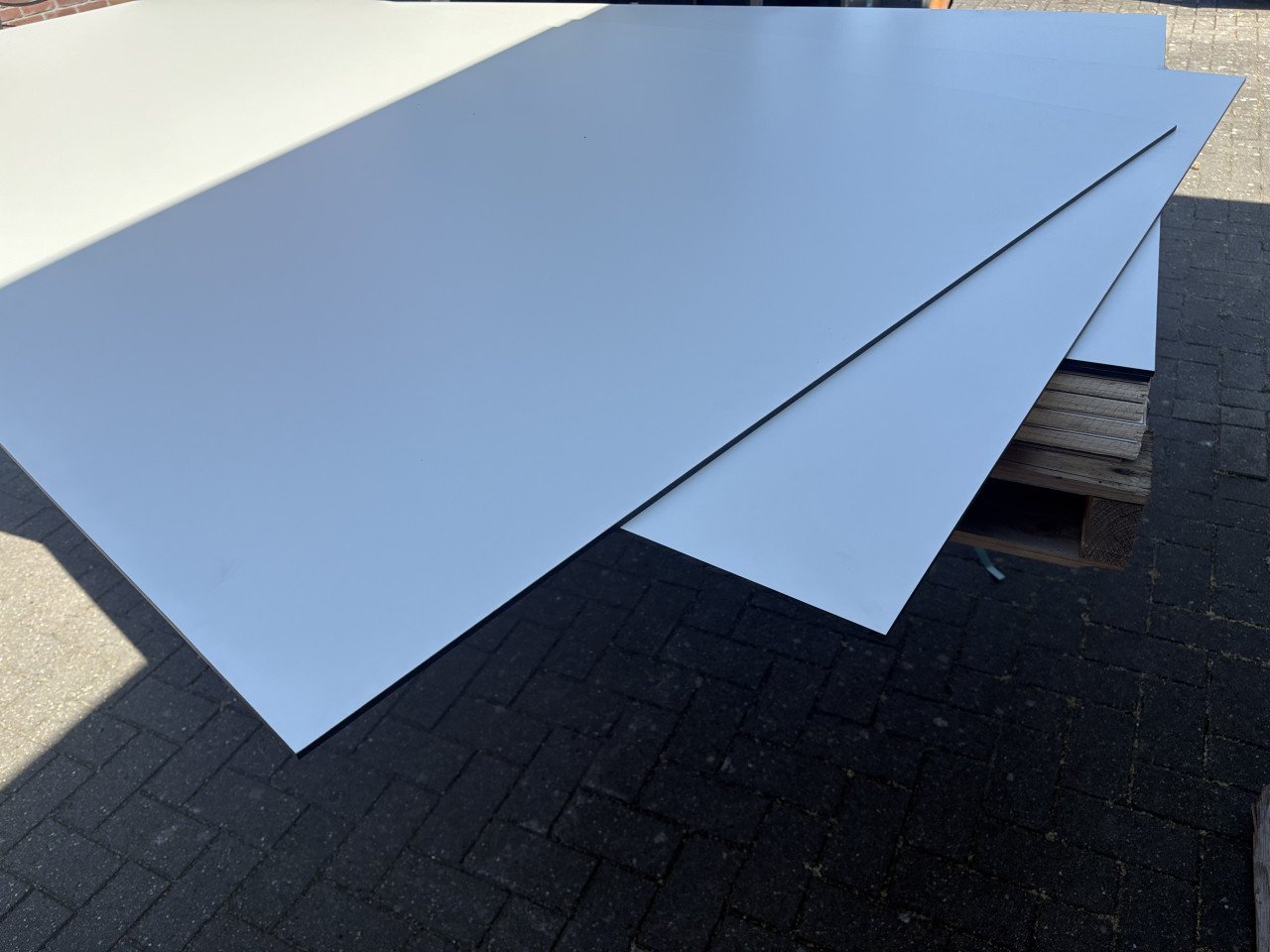 Nieuwe Trespa platen 6mm wit 122x244