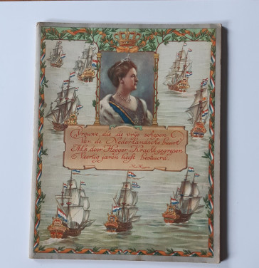 Koningin Wilhelmina schrift 1938 ivm 40 jubileum