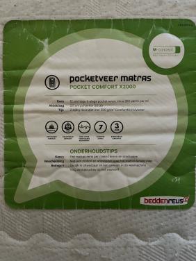 Matras, 120x200, pocketvering
