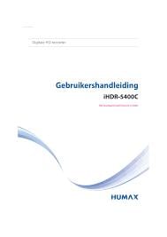 Humax Full HD digitale ontvanger, type IHDR-5400C met 1 TB Harde schijf