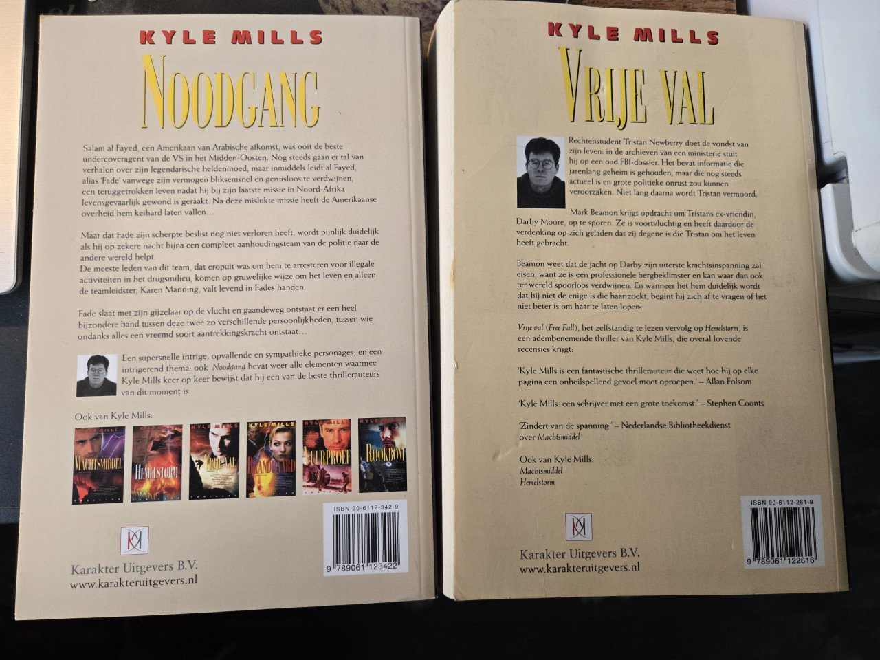 2 Boeken Kyle Mills ; Noodgang en vrije val
