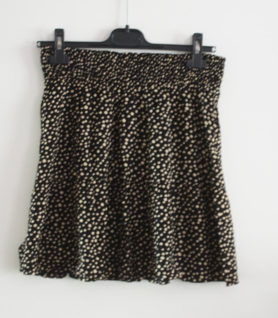 Zwarte rok met patroon maat s
