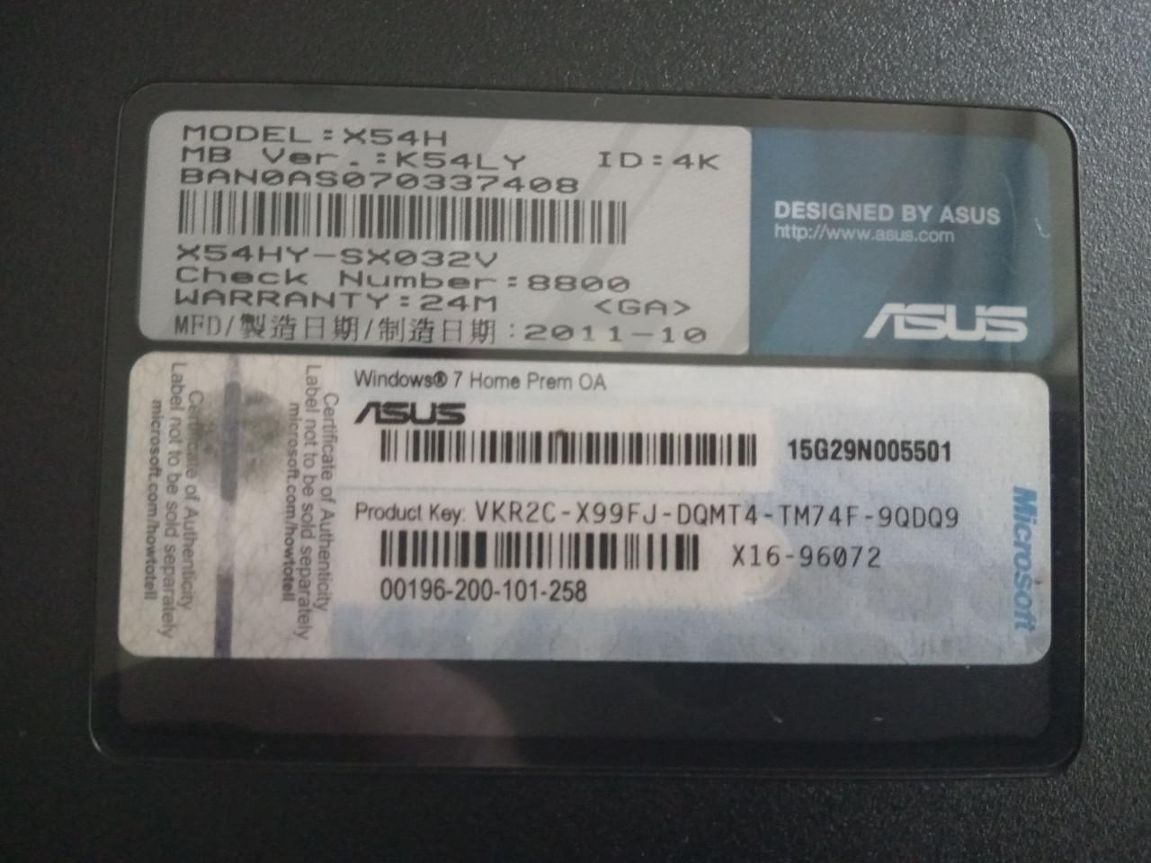 Asus laptop 15 inch met Windows 10