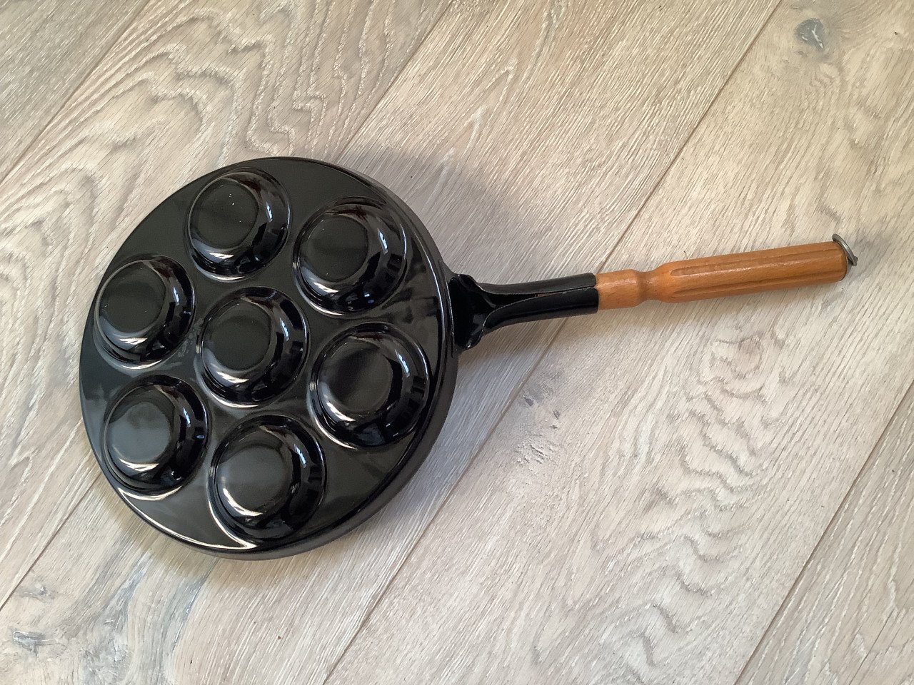 Emaille poffertjes pan