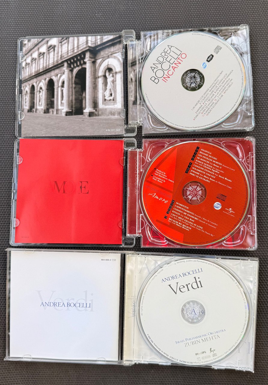 3 x cd Andrea Bocelli