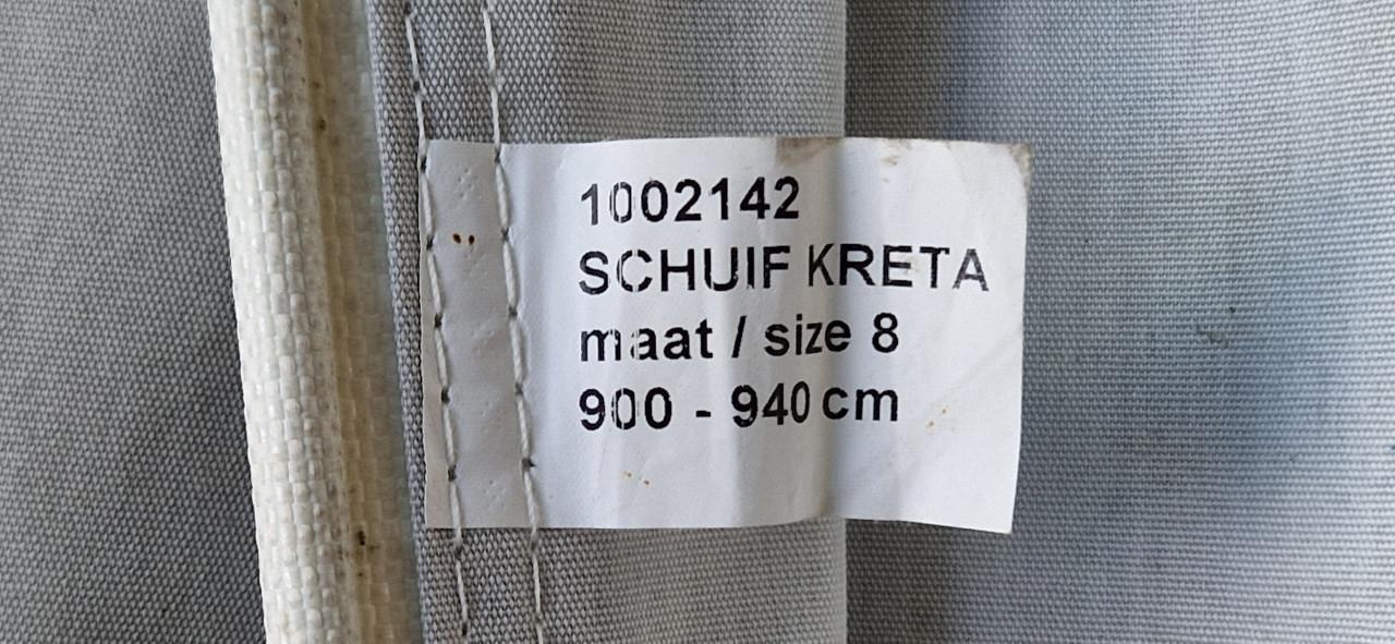 Caravanluifel Doréma Kreta (maat 8) inclusief stokken