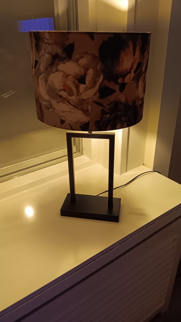 2x schemerlamp incl. kap