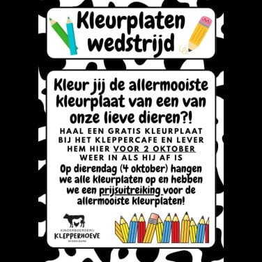 Kleurplaten wedstrijd