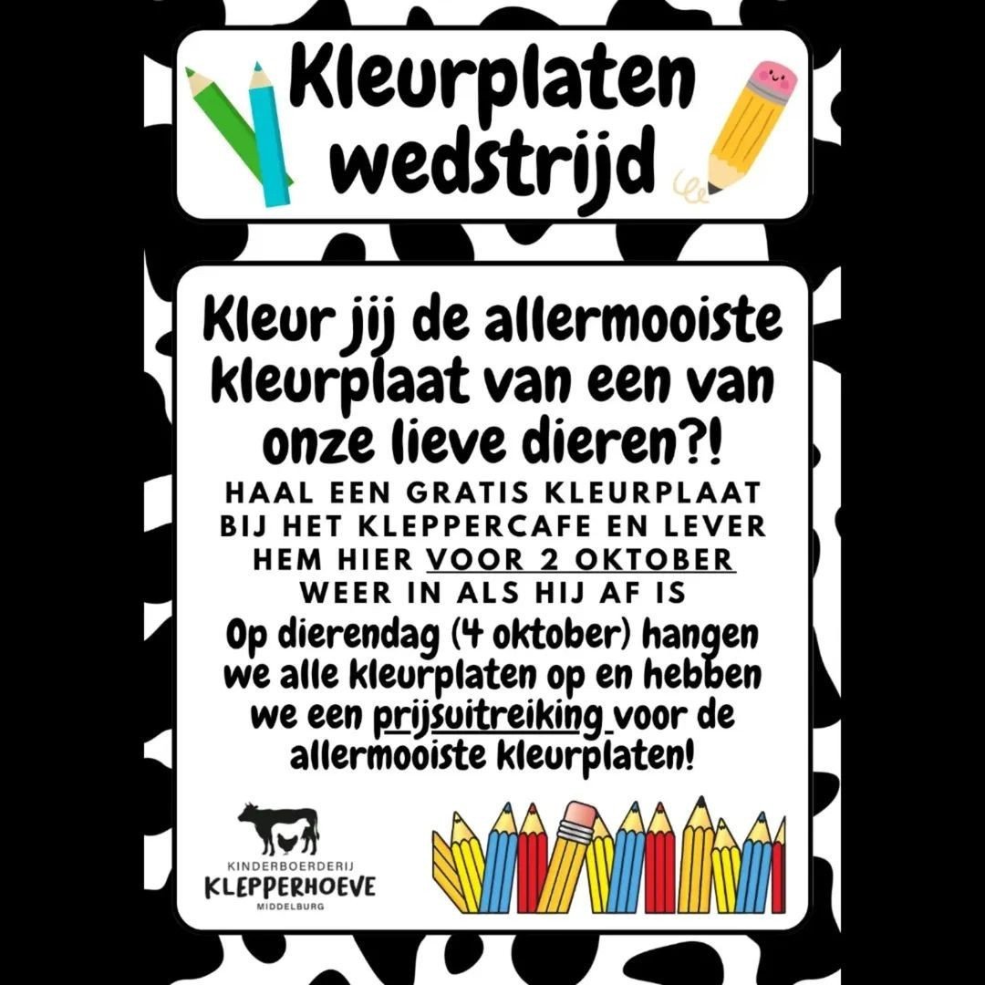 Kleurplaten wedstrijd