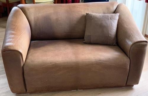 Vintage DeSede DS47 lederen 2-zits bank
