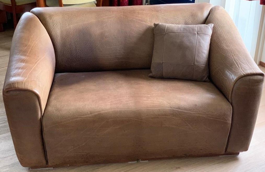 Vintage DeSede DS47 lederen 2-zits bank