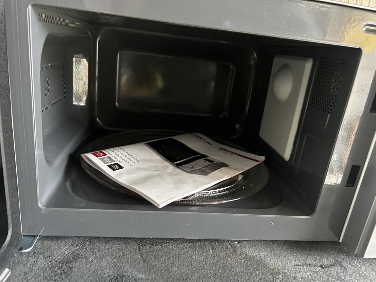 Nieuwe rvs / zilver Magnetron met handleiding 20 liter 800w