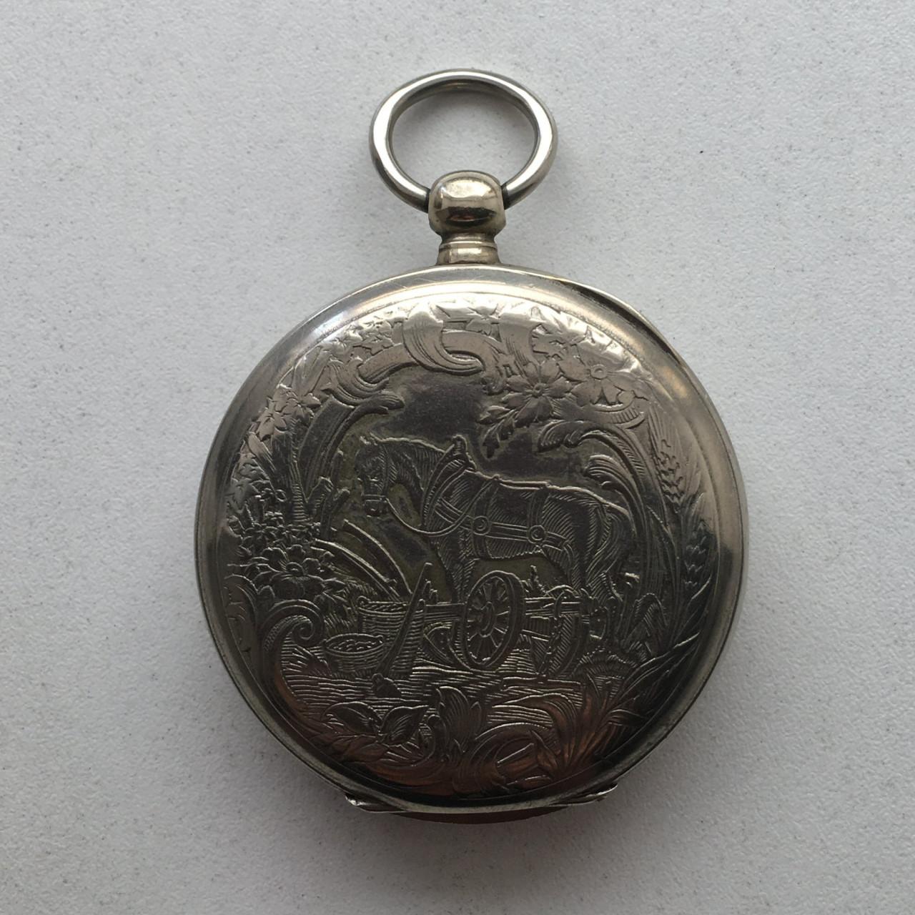 Zilveren Zeeuws boeren zakhorloge 1893