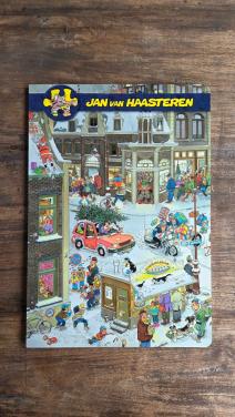 🎅 Jan van Haasteren kartonnen Zoekboek Kerstmis met 4 grote zoekplaten.