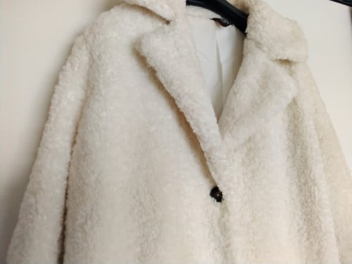 Witte leuke teddyjas Maat XL