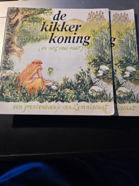 2x Prentenboekje De kikkerkoning 1979 Sprookje van Grimm