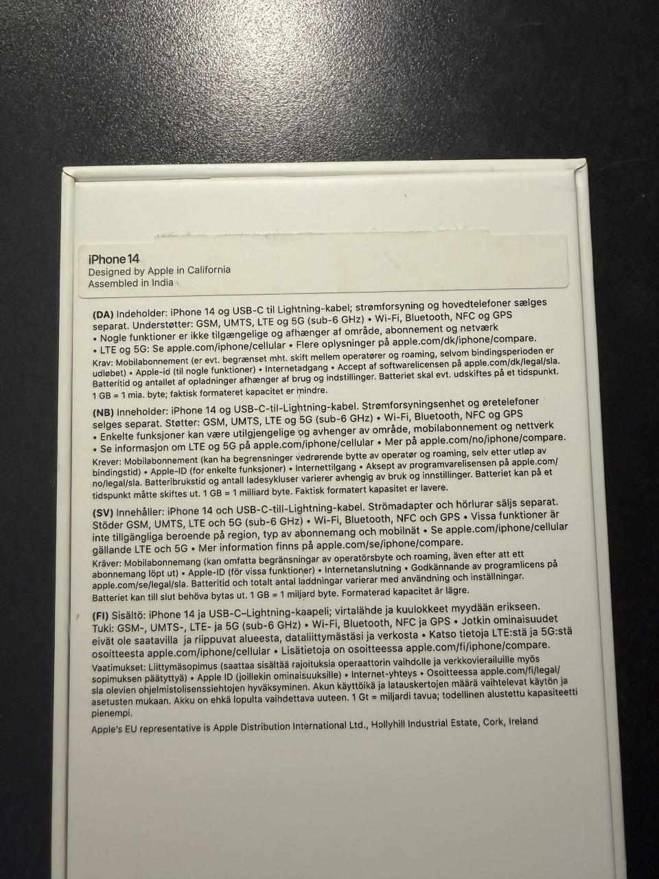 IPhone 14 Blauw  128 GB